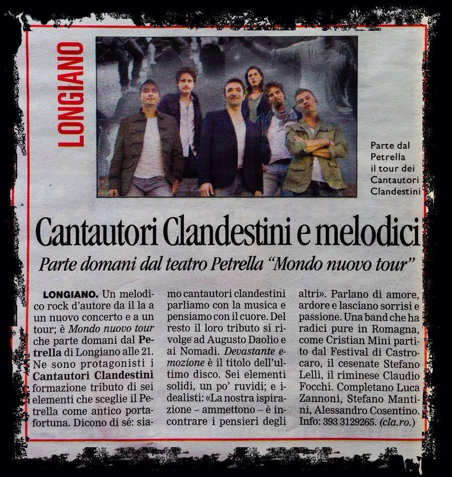 Al Petrella (Longiano), parte il Tour 2014 – Il Corriere di Cesena